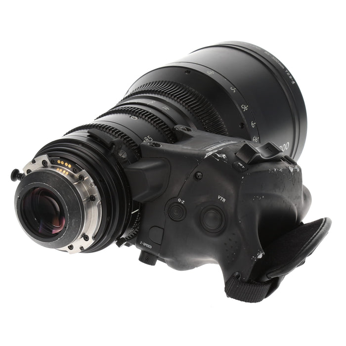 【中古品】FUJINON ZK3.5×85-SAFB ZK85-300mm T2.9-4.0(PLマウント/フィート表記/ドライブユニット付)