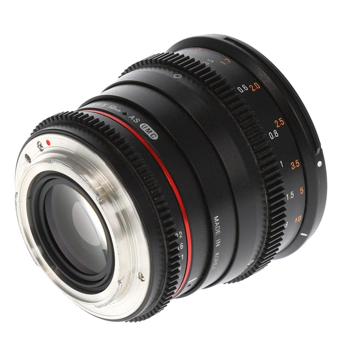 【中古品】SAMYANG 885182 シネマレンズ 50mm T1.5 VDSLR AS UMC キヤノン用