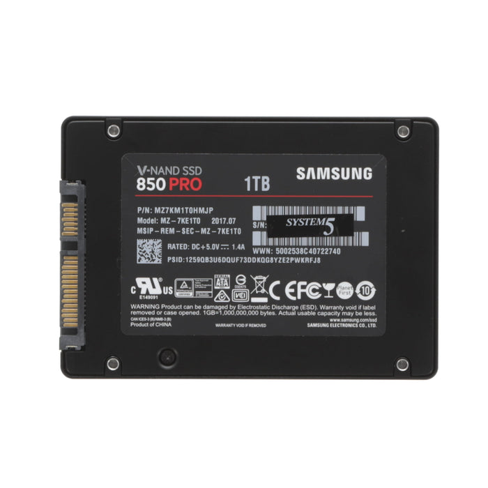 【中古品】Samsung MZ-7KE1T0 V-NAND SSD 850 PRO 1TB