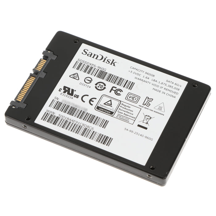 【中古品】SanDisk SDSSDXPS-960G Extreme PRO 2.5インチ SATA3.0対応 高速SSD(960GB)