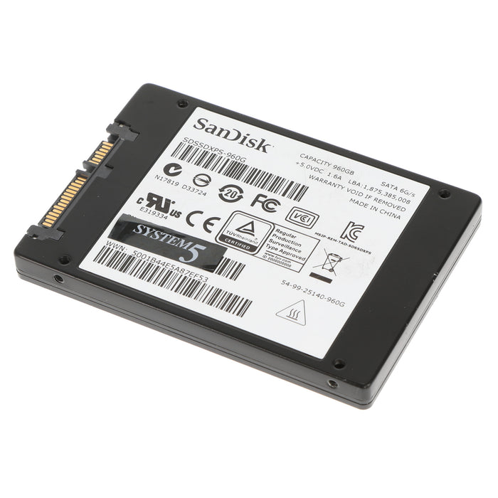 【中古品】SanDisk SDSSDXPS-960G Extreme PRO 2.5インチ SATA3.0対応 高速SSD(960GB)