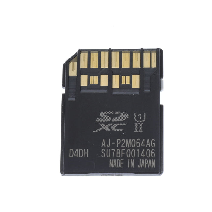 【中古品】Panasonic AJ-P2M064AG microP2カード(64GB)