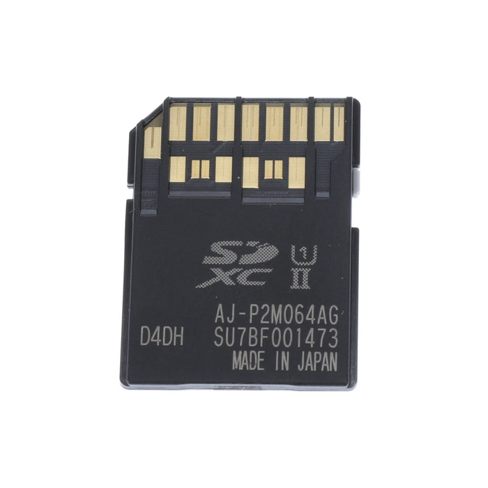 【中古品】Panasonic AJ-P2M064AG microP2カード(64GB)