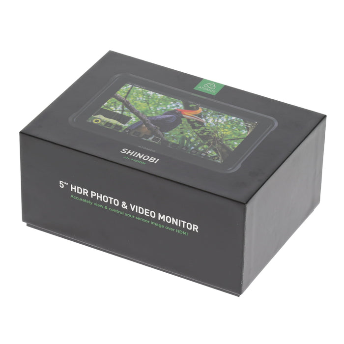 【中古品】ATOMOS ATOMSHBH01 5.2インチ 高輝度HDR対応フィールドモニター SHINOBI(HDMI対応/アクセサリーキット付属)