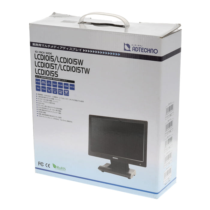 【中古品】ADTECHNO LCD1015S 10.1型ハイビジョンIPS液晶搭載フィールドモニター 3G-SDI端子搭載モデル(ブラック)