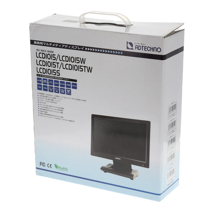 【中古品】ADTECHNO LCD1015S 10.1型ハイビジョンIPS液晶搭載フィールドモニター 3G-SDI端子搭載モデル(ブラック)