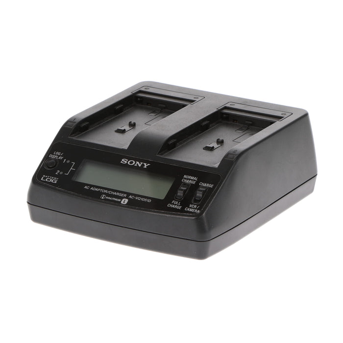 【中古品】SONY AC-VQ1051D ACアダプター/チャージャー(バッテリーパック2個付属)