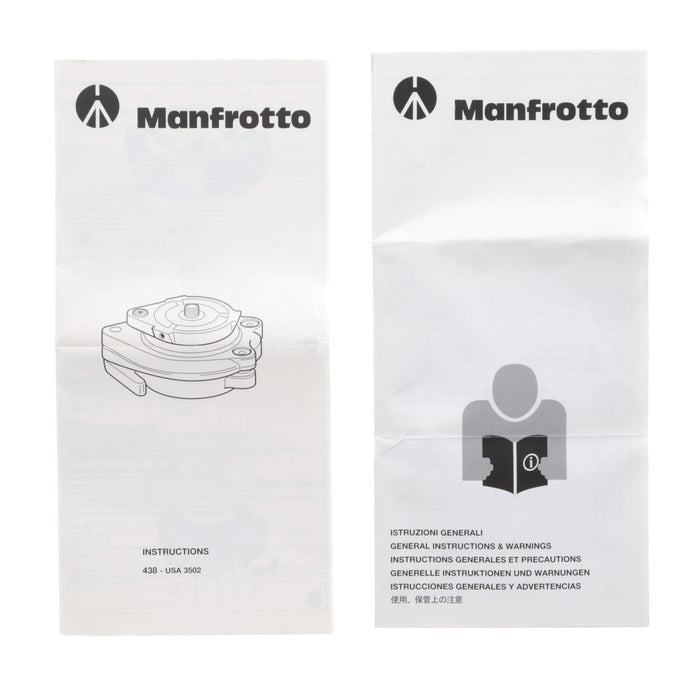 【中古品】Manfrotto 438 ボールカメラレベラー