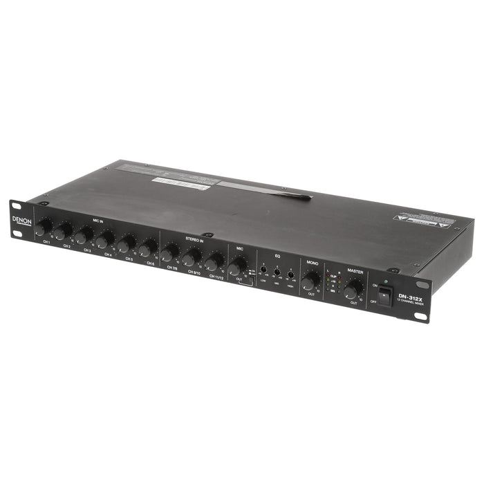 【中古品】DENON PROFESSIONAL DN-312X 1Uラックマウント型12チャンネル・ミキサー