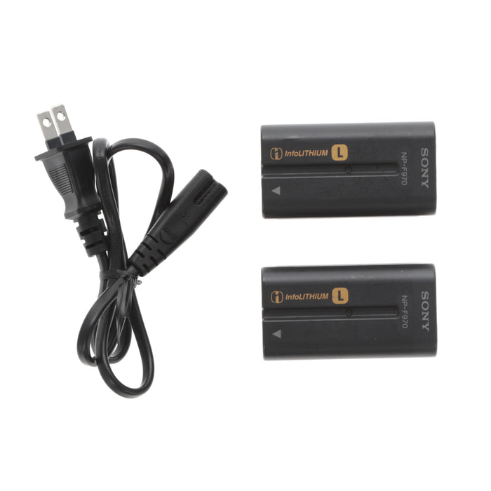【中古品】SONY AC-VQ1050 ACアダプター/チャージャー(バッテリーパック2個付属)