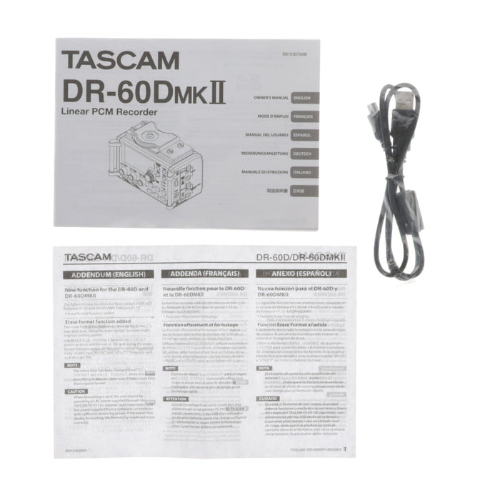 【中古品】TASCAM DR-60DMKII カメラ用リニアPCMレコーダー/ミキサー