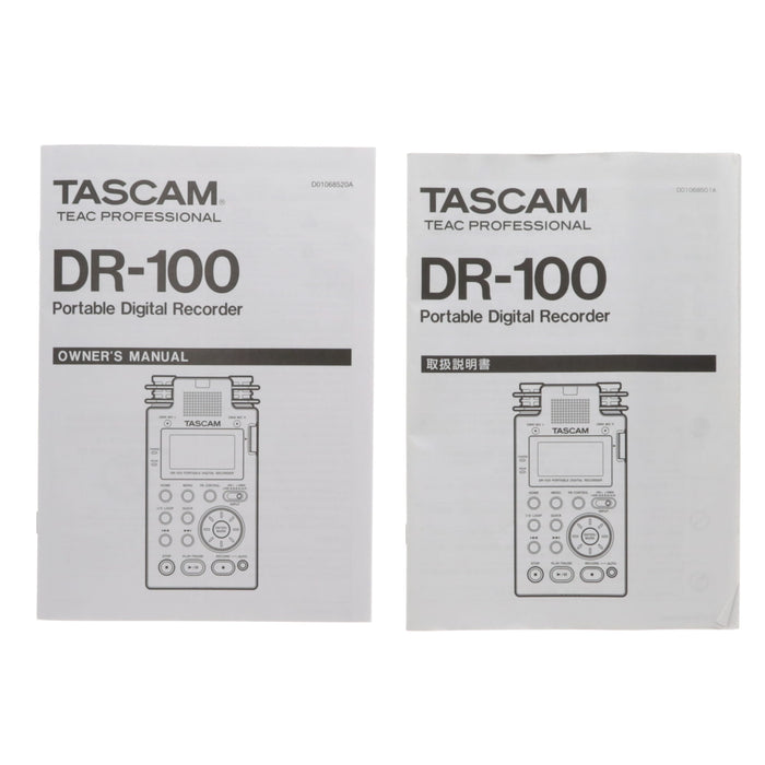 【中古品】TASCAM DR-100 ポータブル・デジタル・レコーダー(ジャンク品)