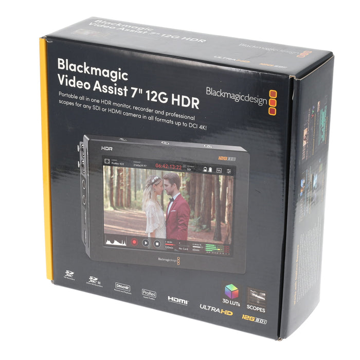 【中古品】BlackmagicDesign HYPERD/AVIDA12/7HDR Blackmagic Video Assist 7インチ 12G HDR