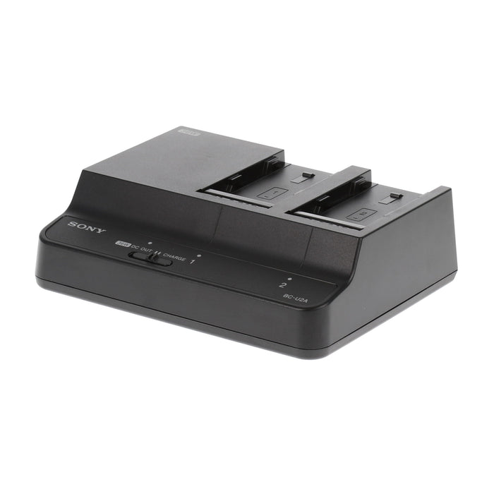 【中古品】SONY BC-U2A バッテリーチャージャー(バッテリーパック2個付属)
