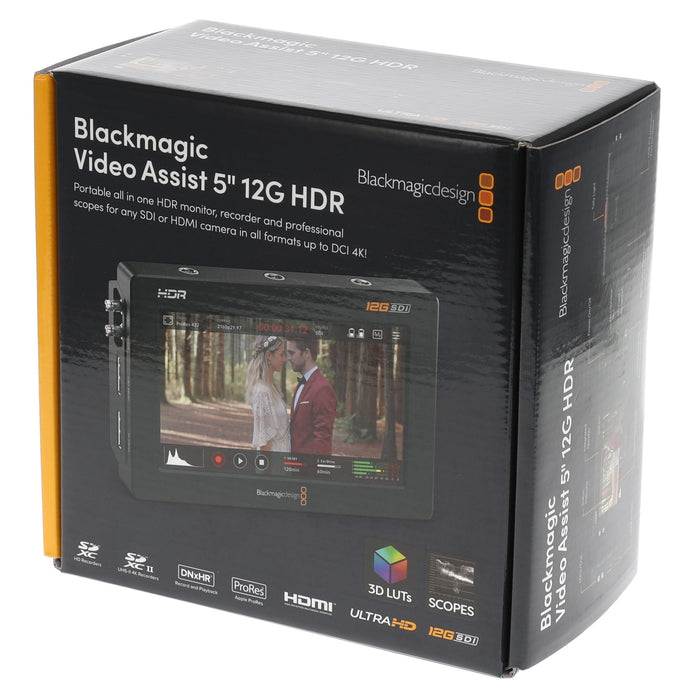 【中古品】BlackmagicDesign HYPERD/AVIDA12/5HDR Blackmagic Video Assist 5インチ 12G HDR