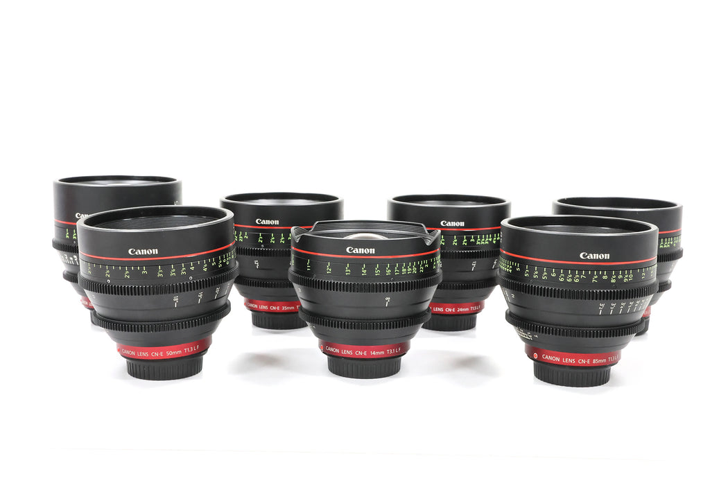 【オークション】Canon 単焦点レンズ EF PRIME 7本セット（EFマウント）