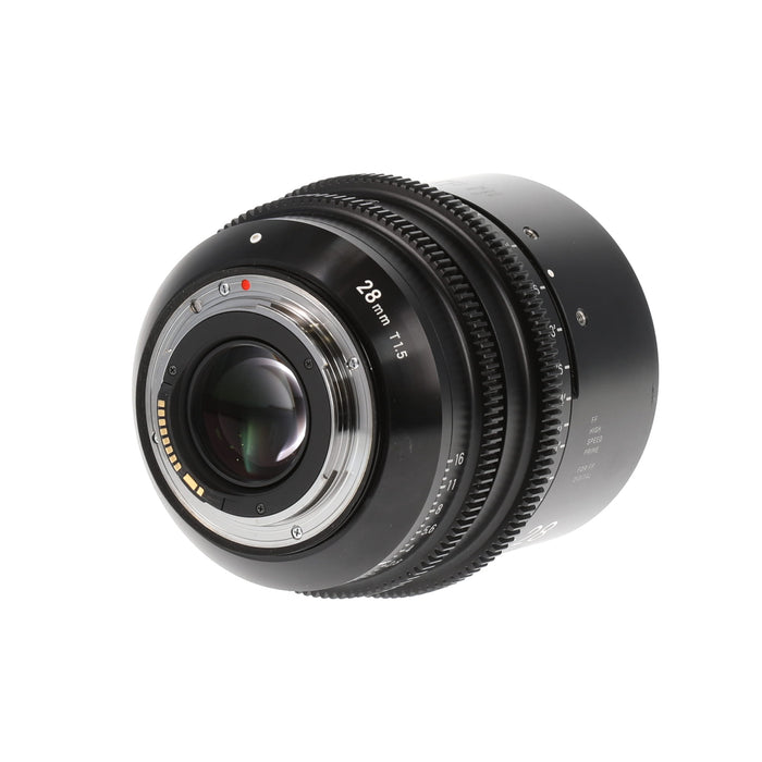 【中古品】SIGMA 441661 FF High Speed Prime Line(28mm/T1.5 FF/EFマウント/フィート表記)