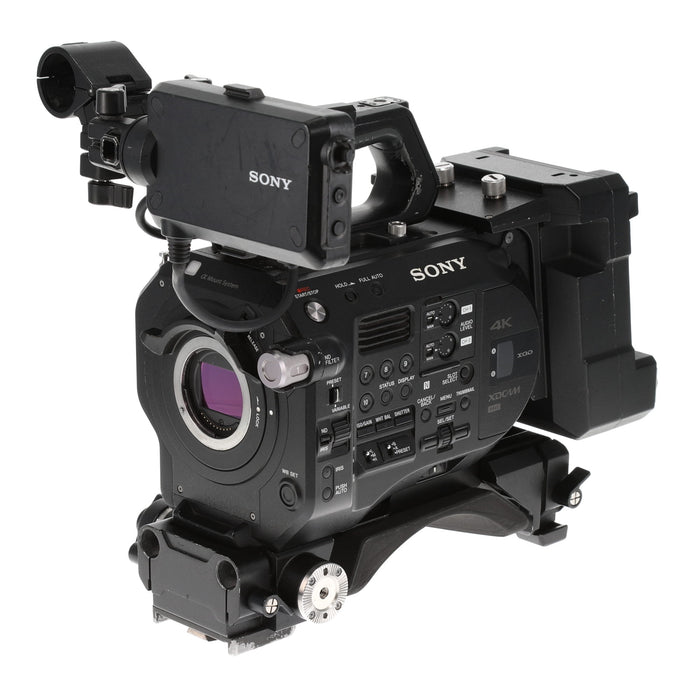 【中古品】SONY PXW-FS7M2 + XDCA-FS7 ＋ VCT-FS7 XDCAMメモリーカムコーダー(ボディのみ)(拡張ユニット/ライトウェイトロッドサポート付属)