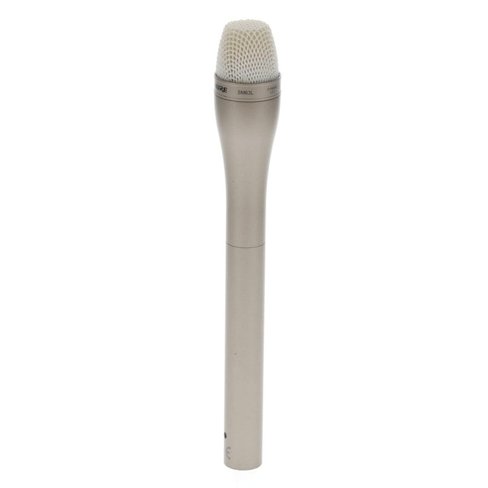 【中古品】SHURE SM63L ダイナミック型インタビューマイクロホン(ロング/シャンパンゴールド)