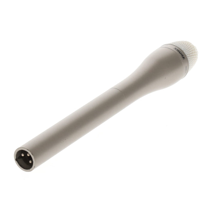 【中古品】SHURE SM63L ダイナミック型インタビューマイクロホン(ロング/シャンパンゴールド)