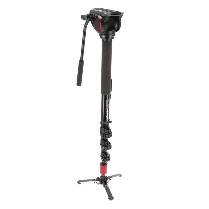 【中古品】Manfrotto MVM500A プロフルード ビデオ一脚(雲台付)
