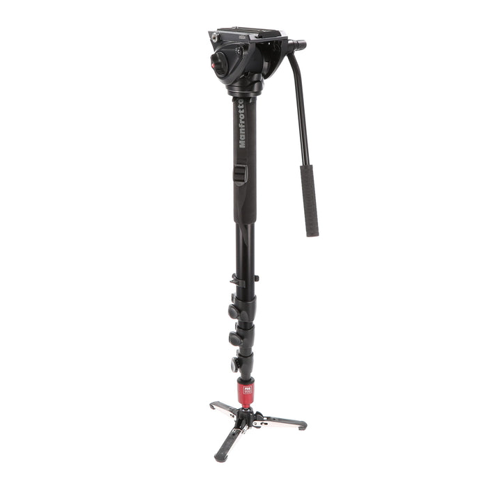 【中古品】Manfrotto MVM500A プロフルード ビデオ一脚(雲台付)