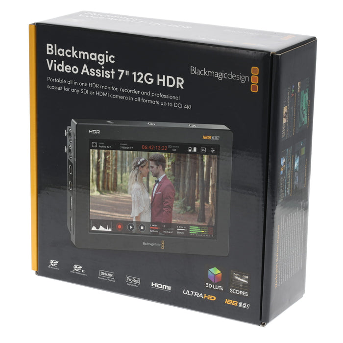 【中古品】BlackmagicDesign HYPERD/AVIDA12/7HDR Blackmagic Video Assist 7インチ 12G HDR