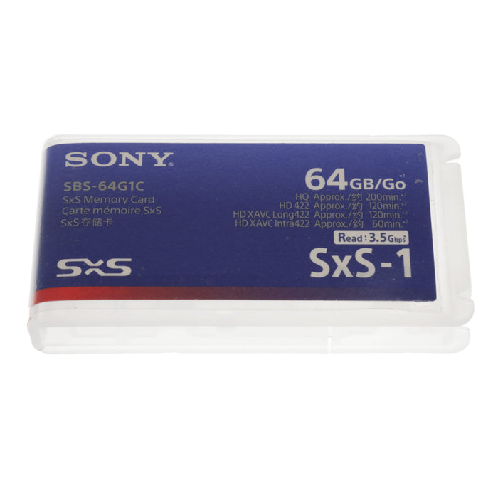 【中古品】SONY SBS-64G1C SxS-1メモリーカード 64GB