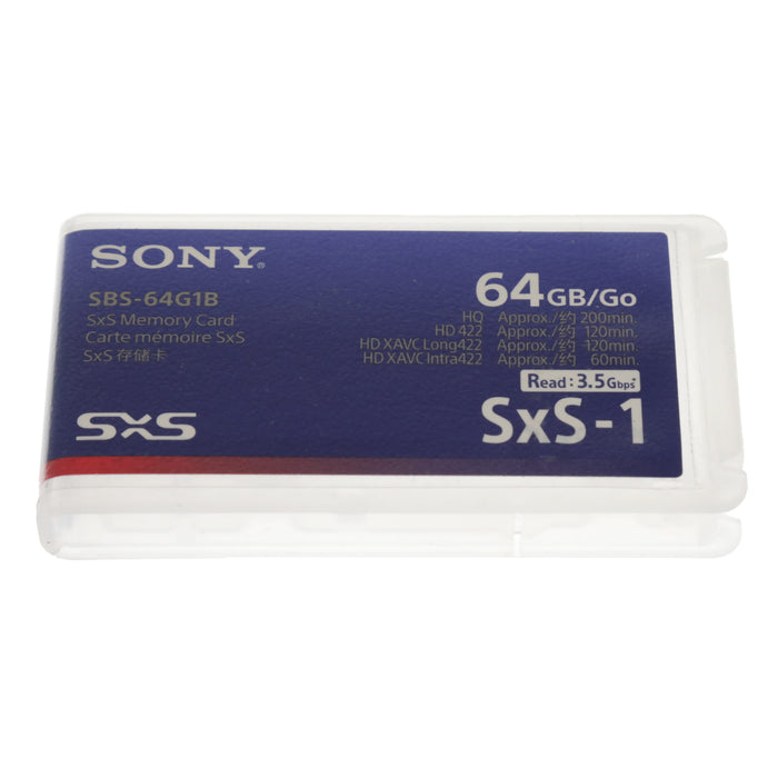 【中古品】SONY SBS-64G1B SxS-1メモリーカード 64GB
