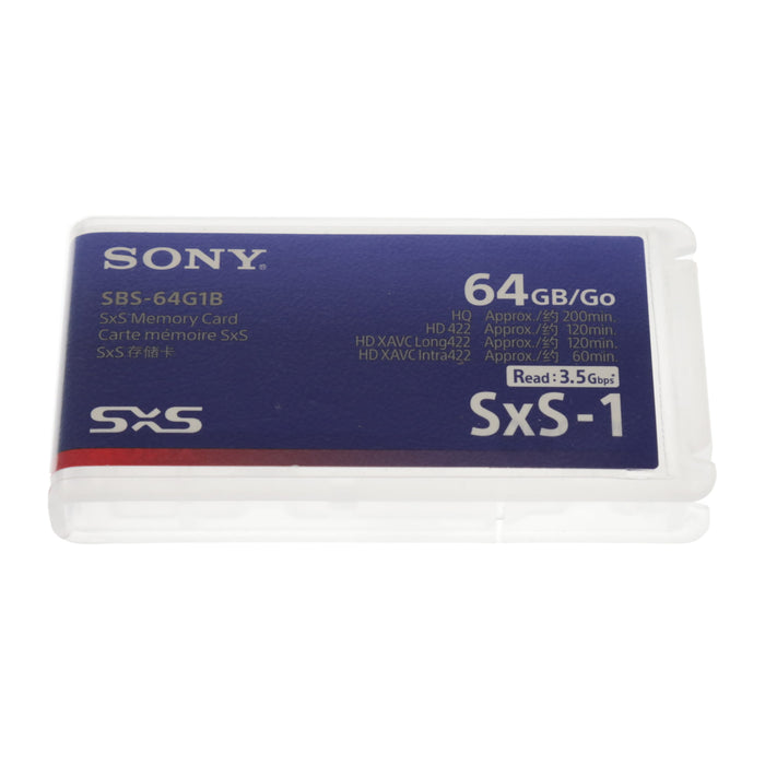 【中古品】SONY SBS-64G1B SxS-1メモリーカード 64GB