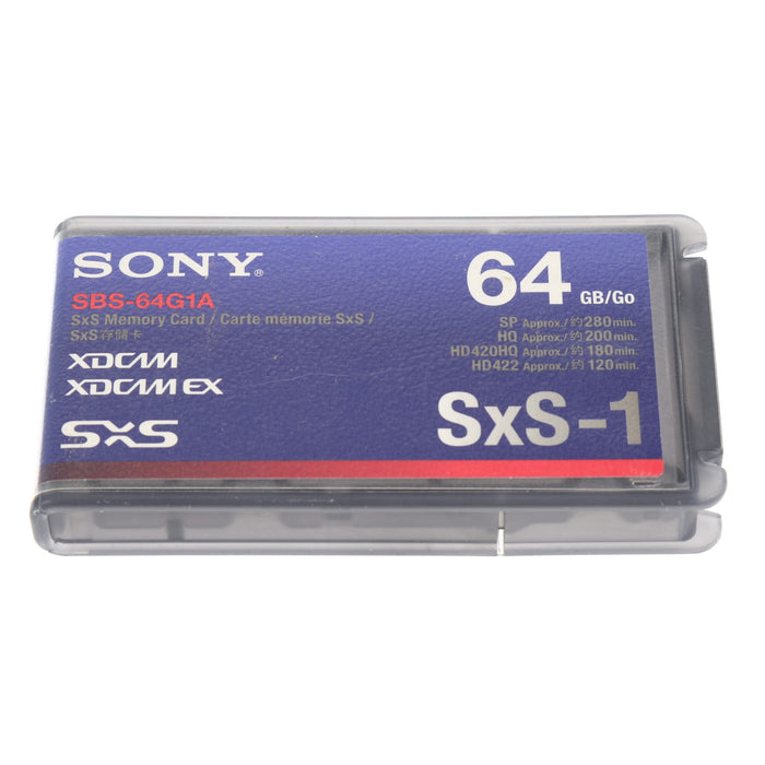 【中古品】SONY SBS-64G1A SxS-1メモリーカード 64GB