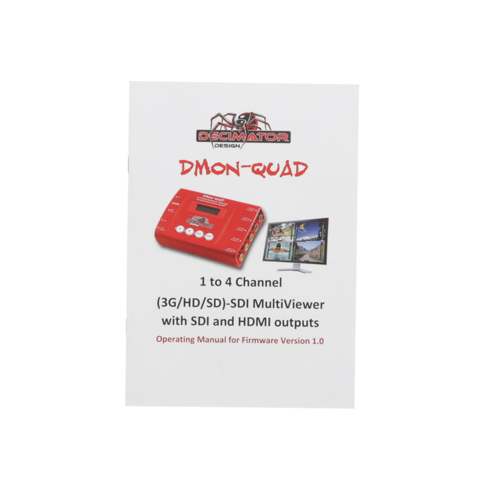 【中古品】Decimator Design DMON-QUAD 3G/HD/SD-SDIクアッド・スプリットSDI/HDMIコンバータ