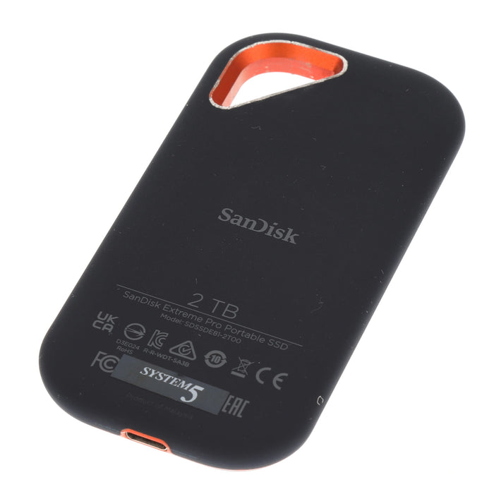 【中古品】SanDisk SDSSDE81-2T00-J25 エクストリームプロ ポータブルSSD 2TB