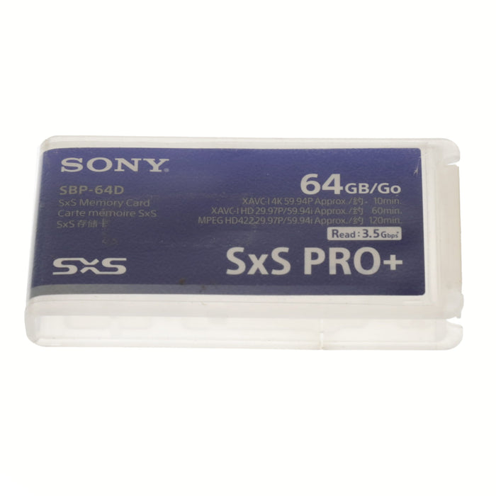 【中古品】SONY SBP-64D SxS PRO+ メモリーカード 64GB