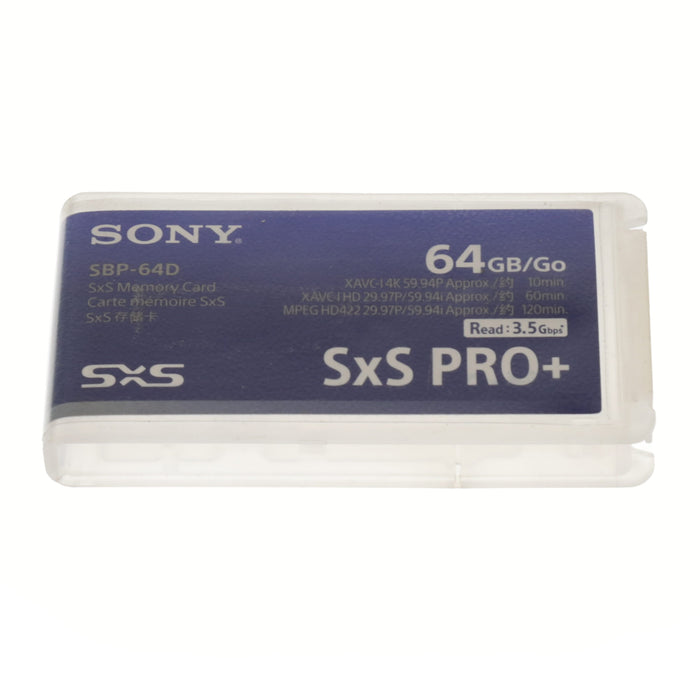 【中古品】SONY SBP-64D SxS PRO+ メモリーカード 64GB