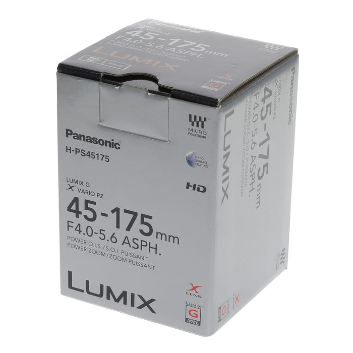 【中古品】Panasonic H-PS45175-K LUMIX G X VARIO PZ 45-175mm F4.0-5.6 ASPH. POWER O.I.S.(ブラック)