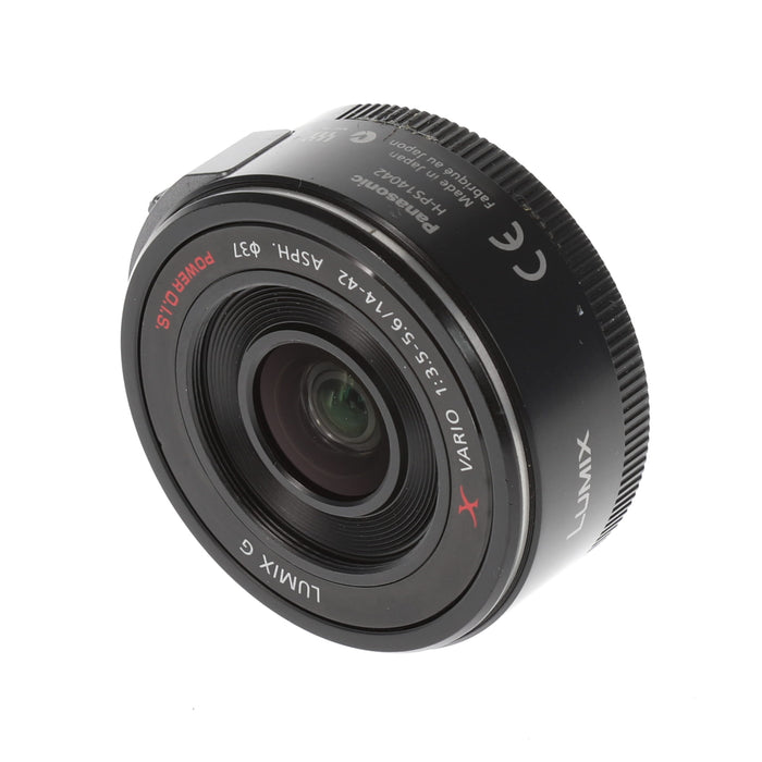 【中古品】Panasonic H-PS14042-K LUMIX G X VARIO PZ 14-42mm F3.5-5.6 ASPH. POWER O.I.S.(ブラック)