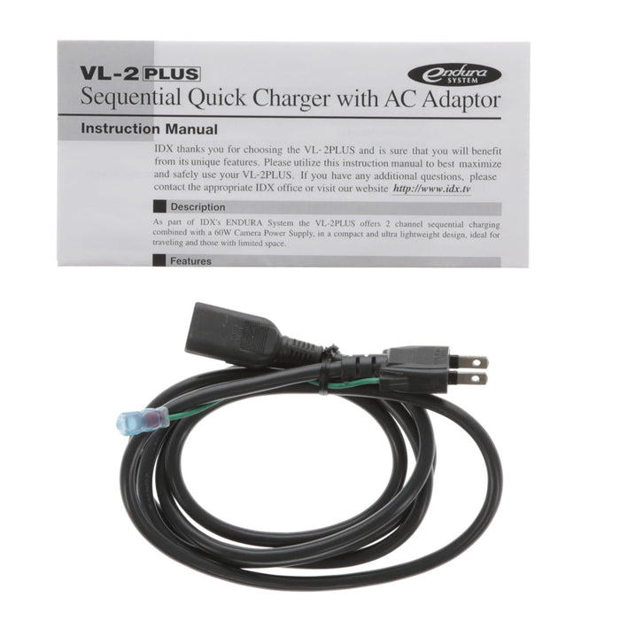 【中古品】IDX VL-2PLUS ACアダプター機能付2チャンネル順次急速充電器