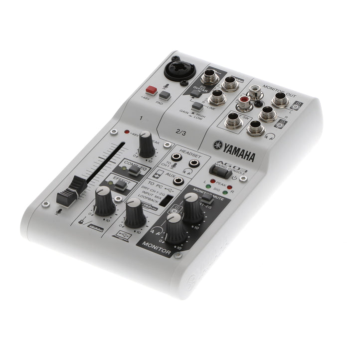 【中古品】YAMAHA AG03 3チャンネルミキサー/USBオーディオインターフェイス