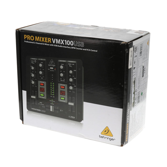 【中古品】Behringer PRO MIXER VMX100USB 2ch DJミキサー
