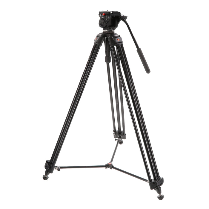 【中古品】Manfrotto 701HDV + 547B ビデオ三脚キット
