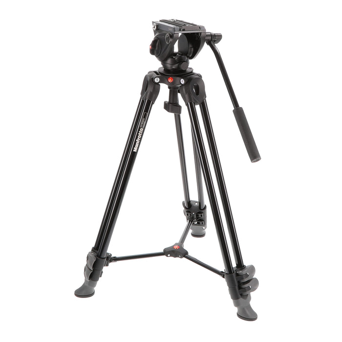 【中古品】Manfrotto MVH500A + MVT502AM 三脚キット