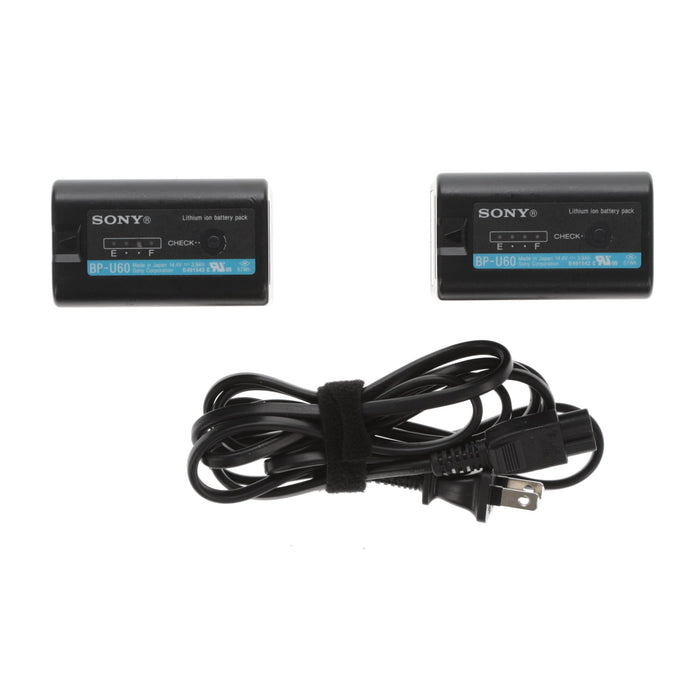 【中古品】SONY BC-U2 バッテリーチャージャー(バッテリーパック2個付属)
