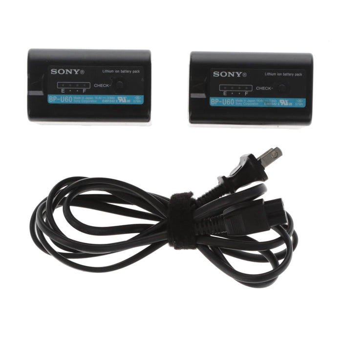 【中古品】SONY BC-U2A バッテリーチャージャー(バッテリーパック2個付属)