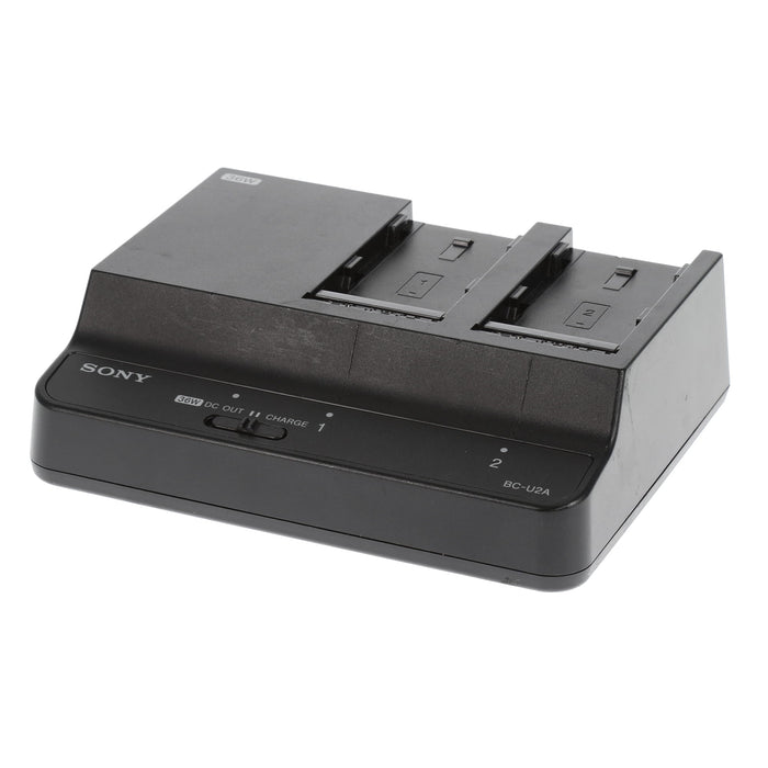 【中古品】SONY BC-U2A バッテリーチャージャー(バッテリーパック2個付属)