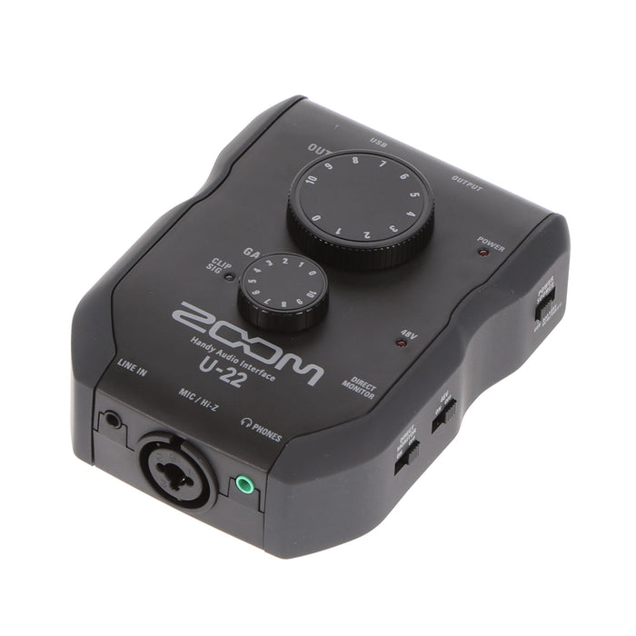 【中古品】ZOOM U-22 ハンディーオーディオインターフェース(2入力2出力)