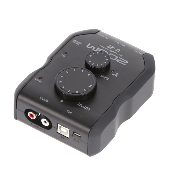 【中古品】ZOOM U-22 ハンディーオーディオインターフェース(2入力2出力)