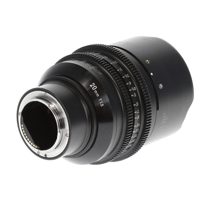 【中古品】SIGMA 412678 FF High Speed Prime Line(20mm/T1.5 FF/Eマウント/フィート表記)