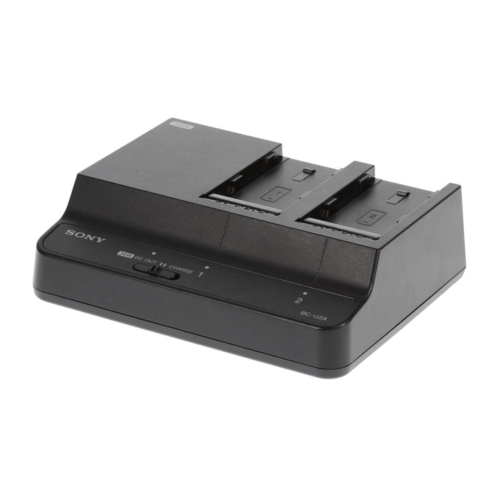 【中古品】SONY BC-U2A バッテリーチャージャー(バッテリーパック2個付属)