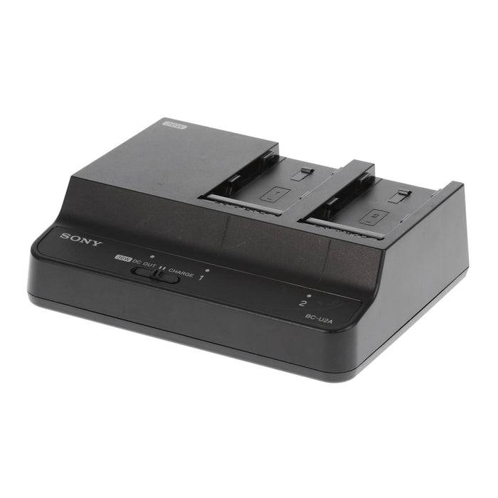 【中古品】SONY BC-U2A バッテリーチャージャー(バッテリーパック2個付属)